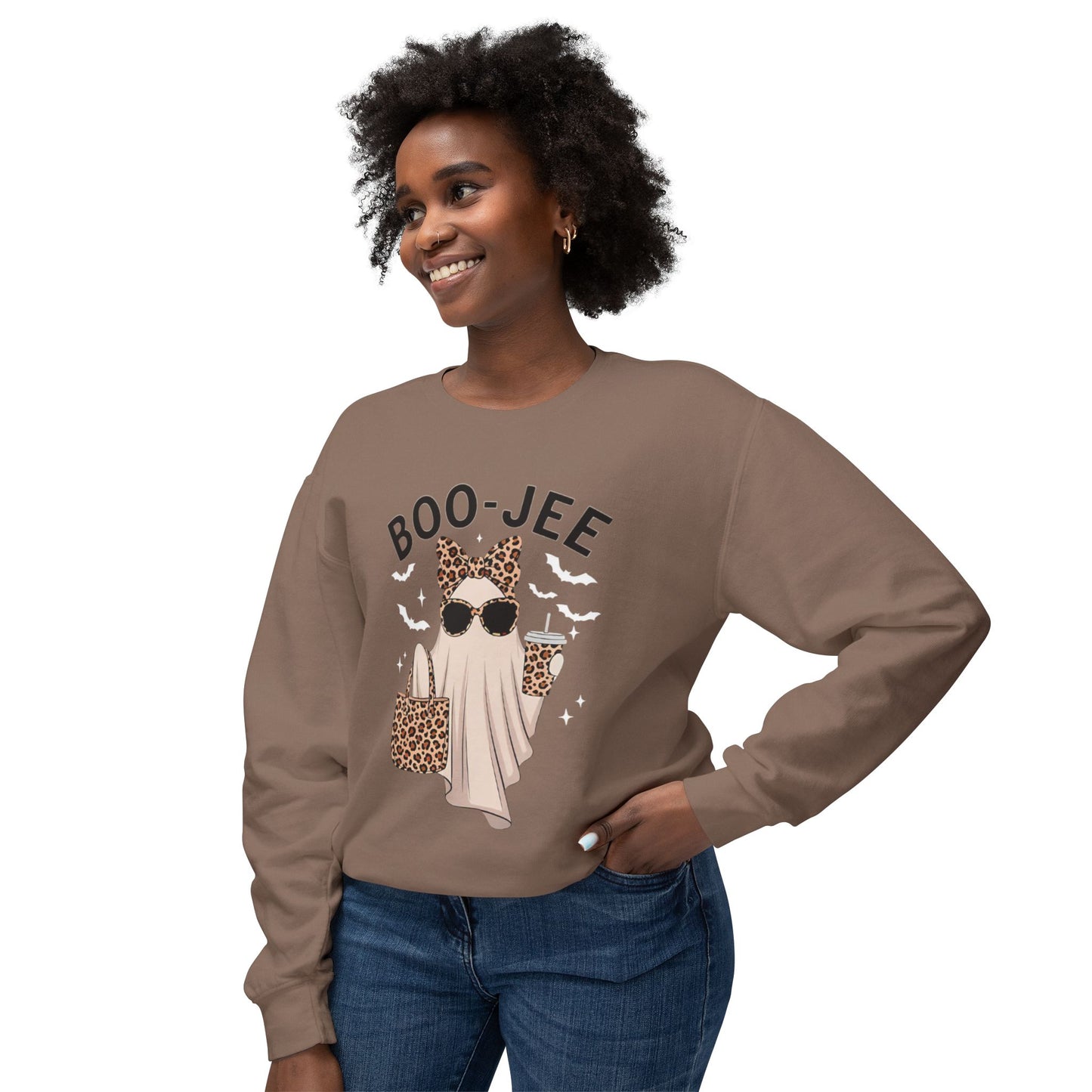 Boo-Jee Leopard Ghost Sweatshirt